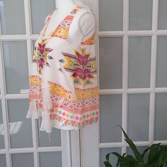 NWOT Oatt USA Layered Tiered Tank Top - Picture 4 of 13